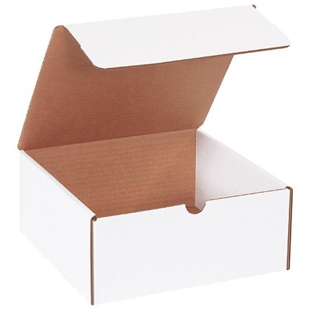 Box Packaging Corrugated Literature Mailers, 9L x 9W x 4H, White, PK50 ML994